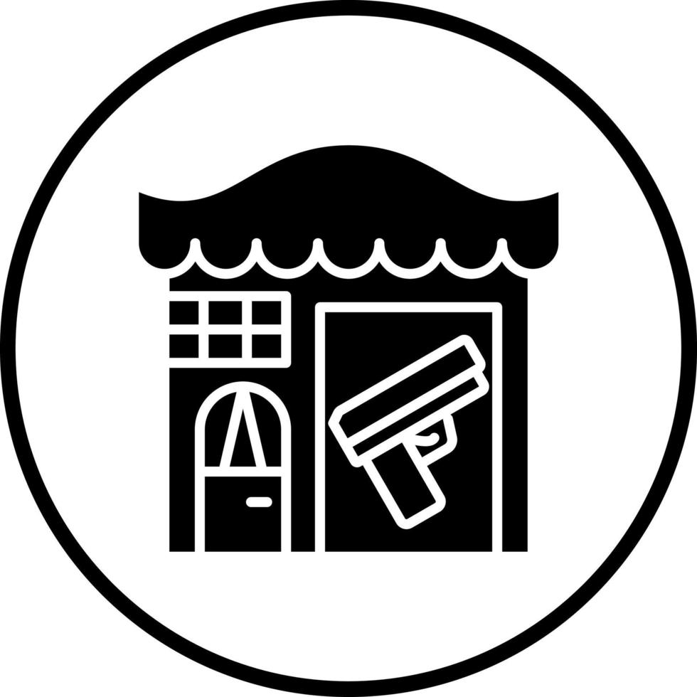 Gun Shop Vector Icon Style