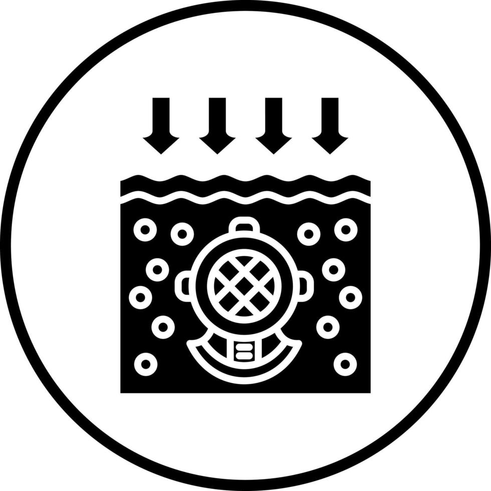 Deep Diving Vector Icon Style