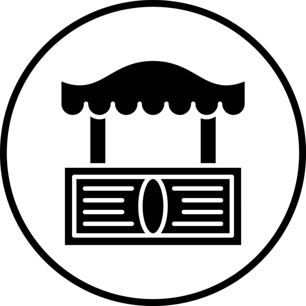 Street Market Vector Icon Style