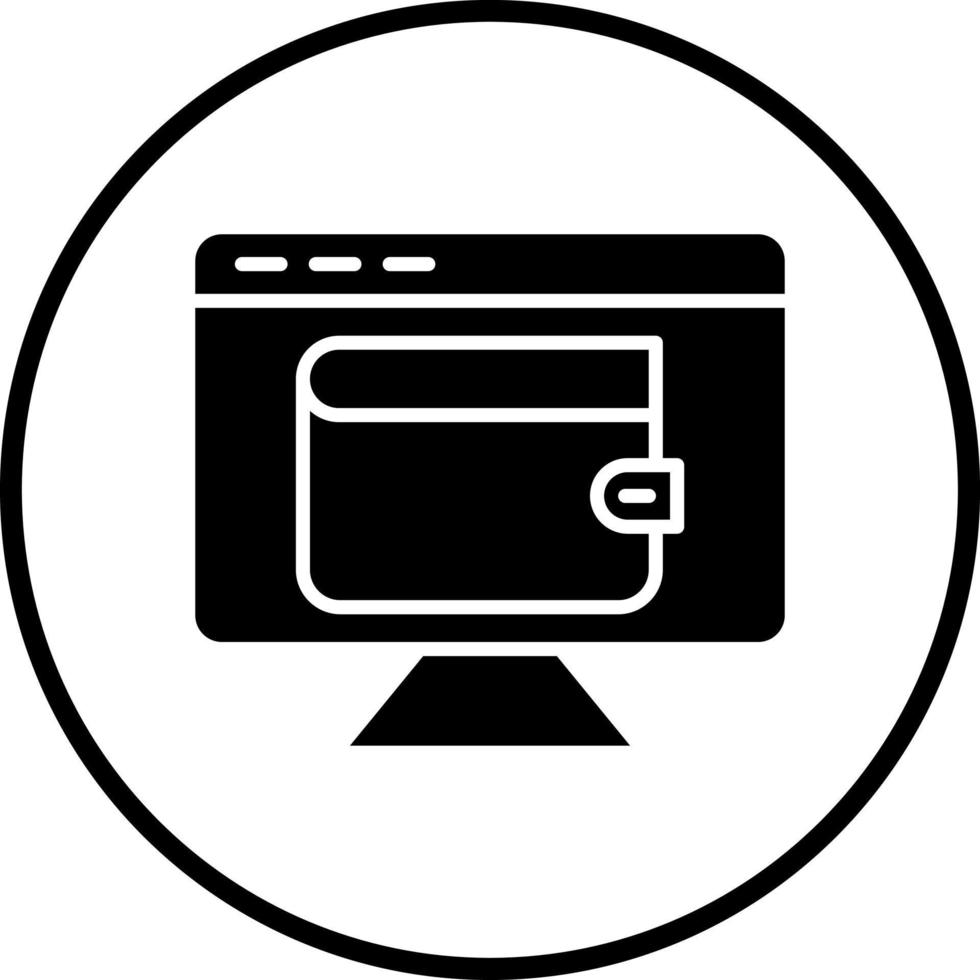 Digital Wallet Vector Icon Style