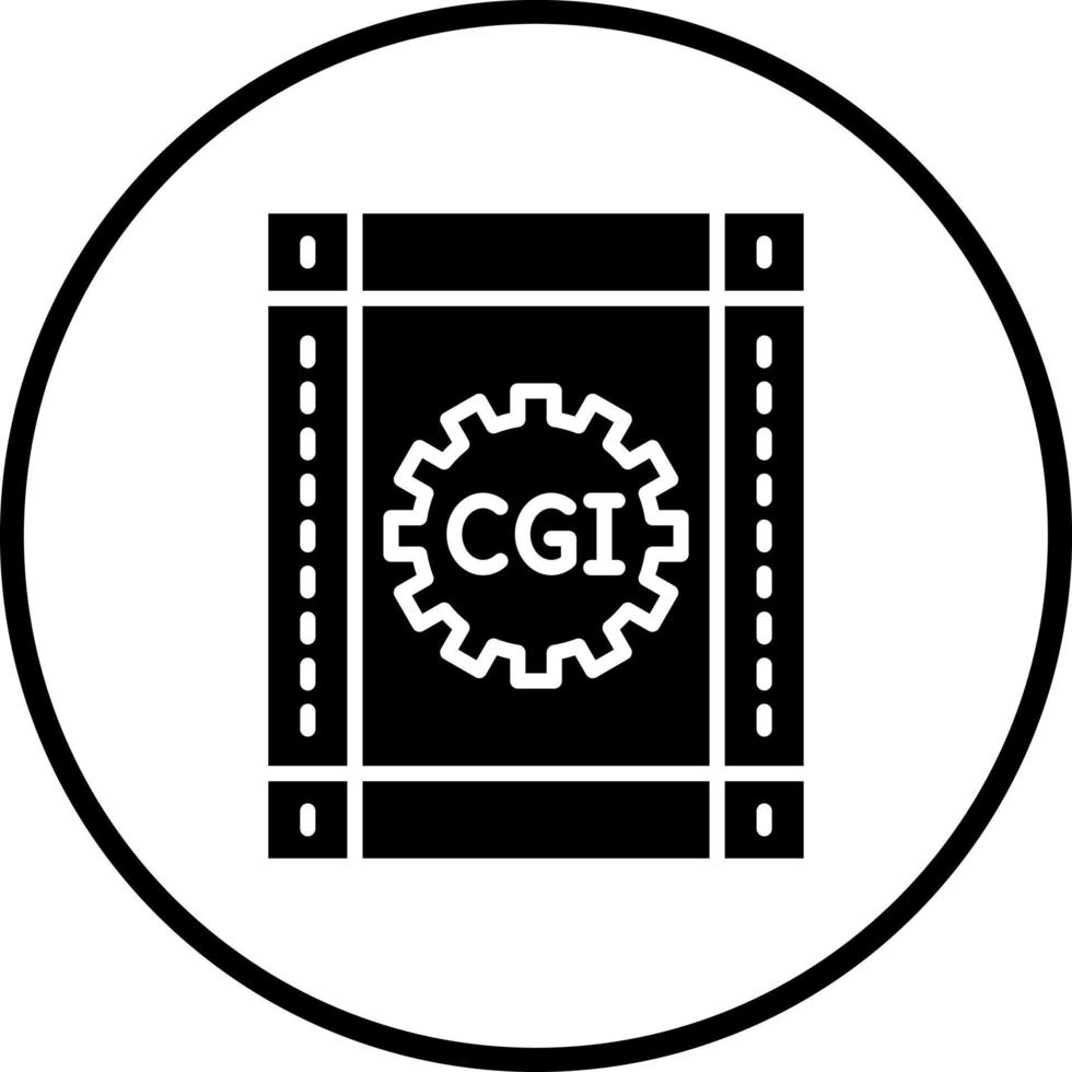CGI Film Vector Icon Style