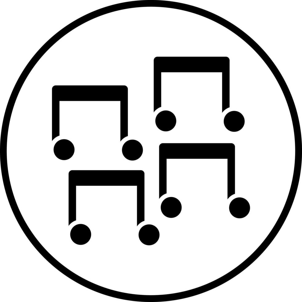 Music Notes Vector Icon Style