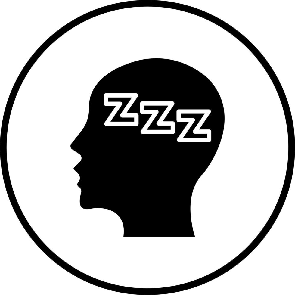 Fatigue Vector Icon Style
