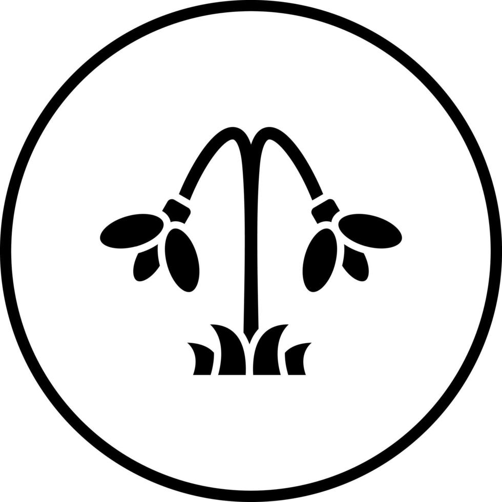Snowdrop Vector Icon Style