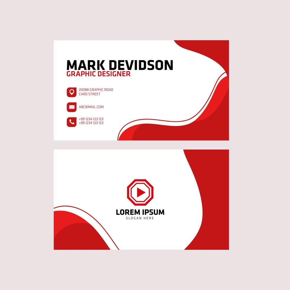 Stylish liquidity business card template vector