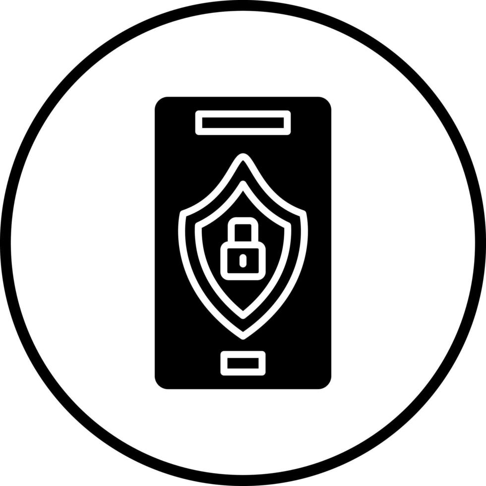 Mobile Security Vector Icon Style