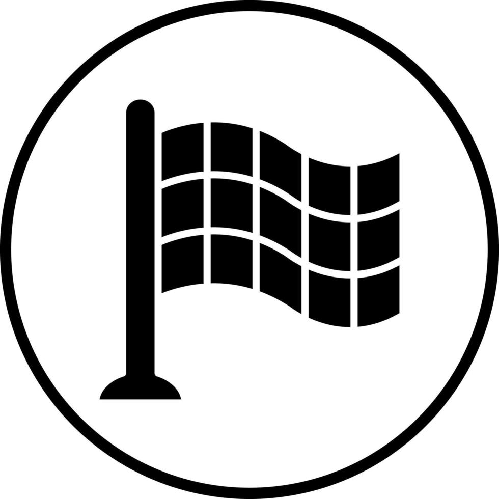 Checkered Flags Vector Icon Style