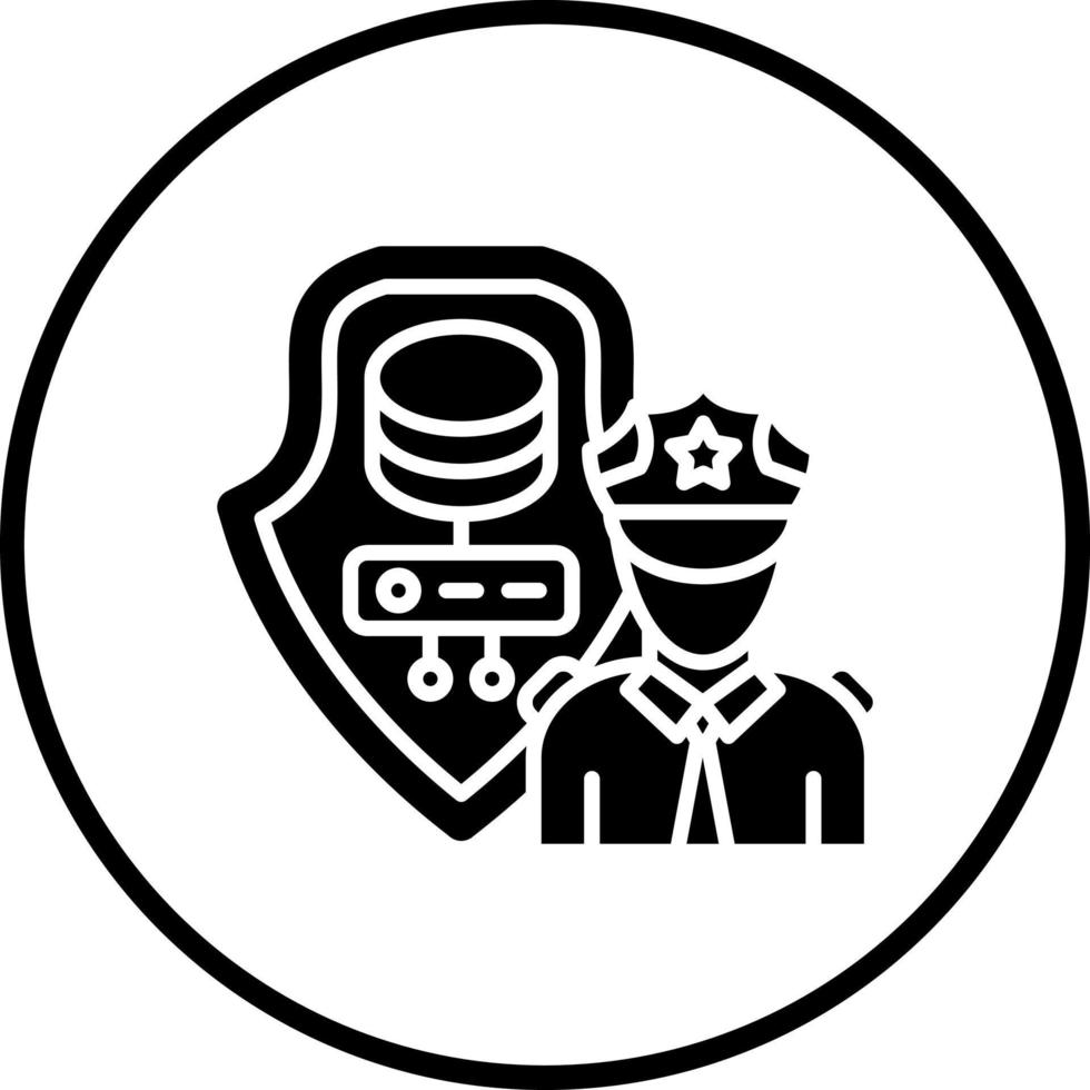 Data Protection Officer Vector Icon Style