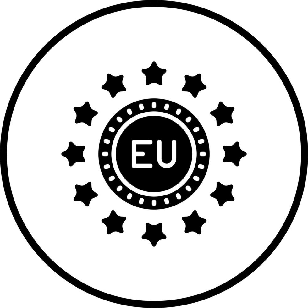 UE vector icono estilo