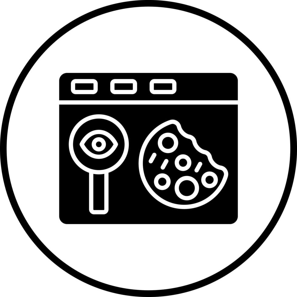 Cookie Tracking Vector Icon Style