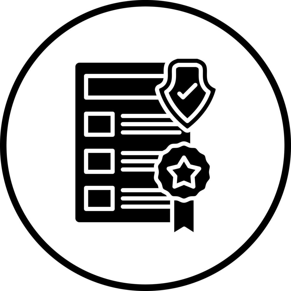 Privacy Policy Template Vector Icon Style