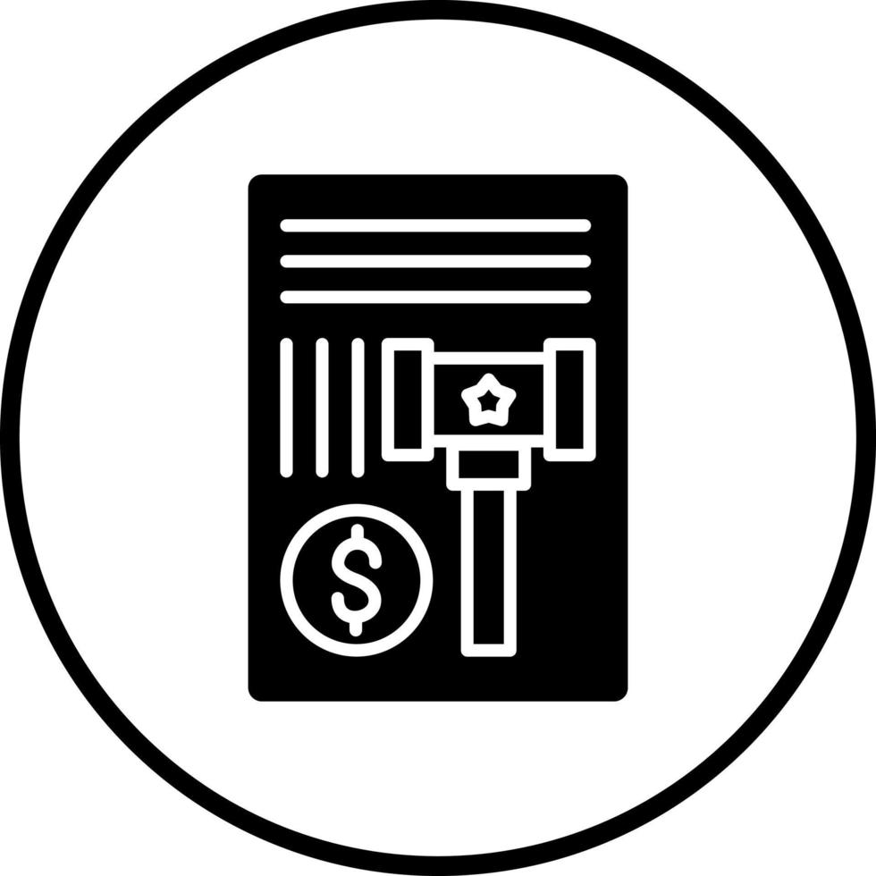 Penalty Vector Icon Style