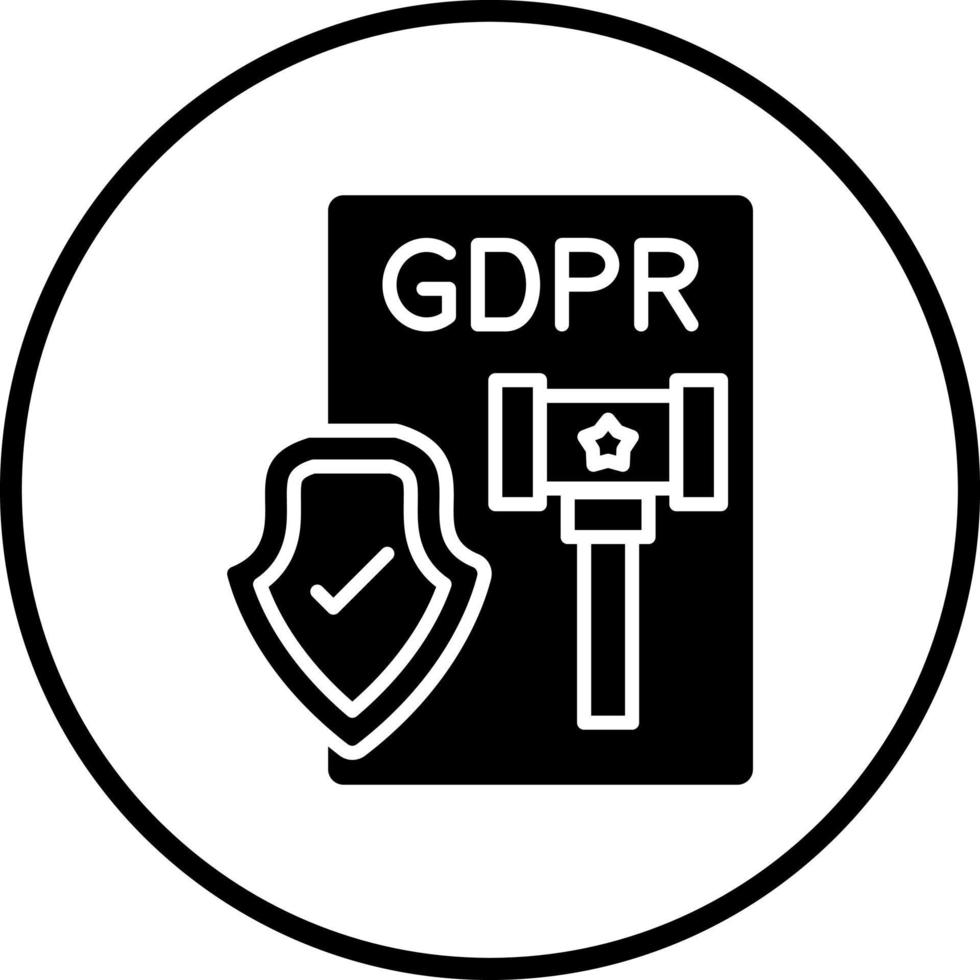 Gdpr Lawsuit Vector Icon Style