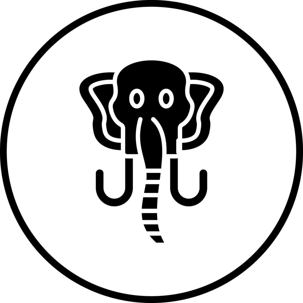 mamut vector icono estilo