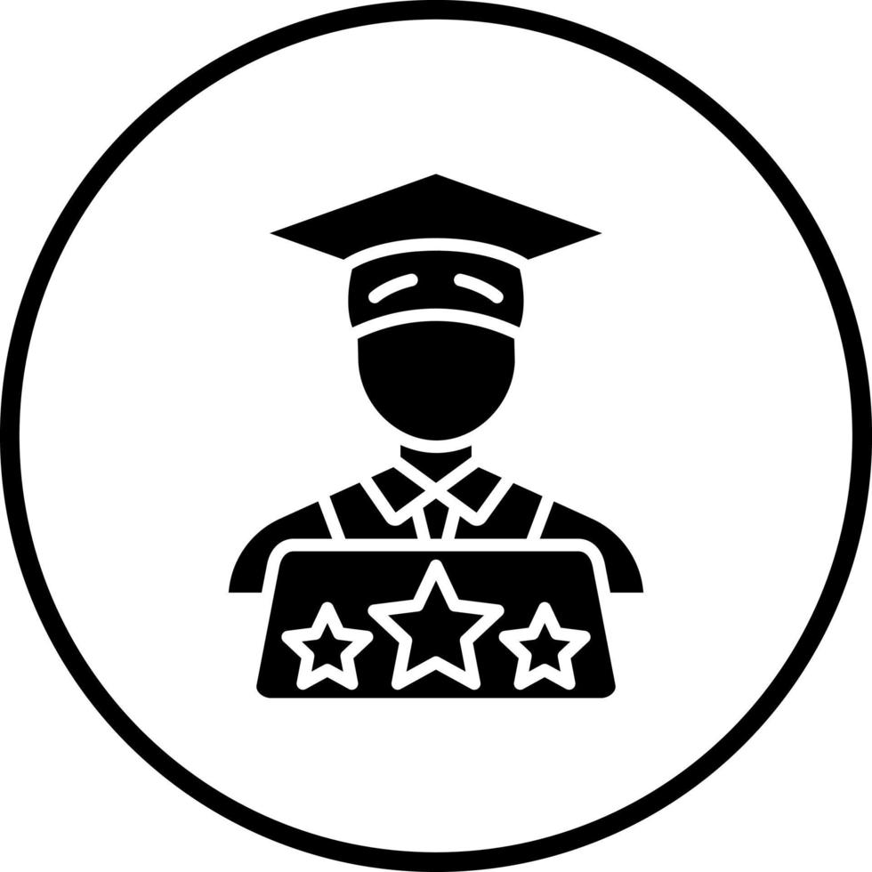 Honors Student Vector Icon Style