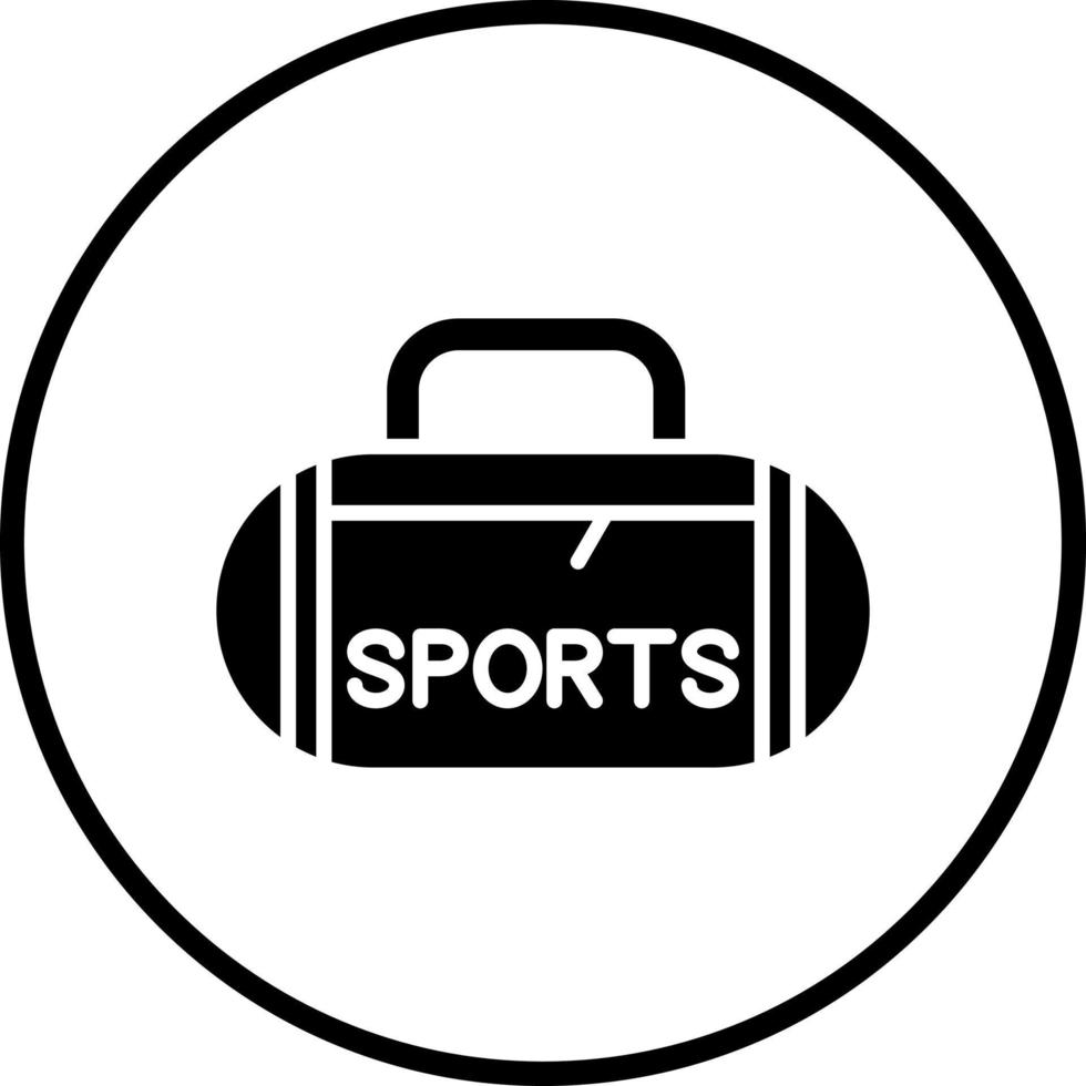 Sport Bag Vector Icon Style