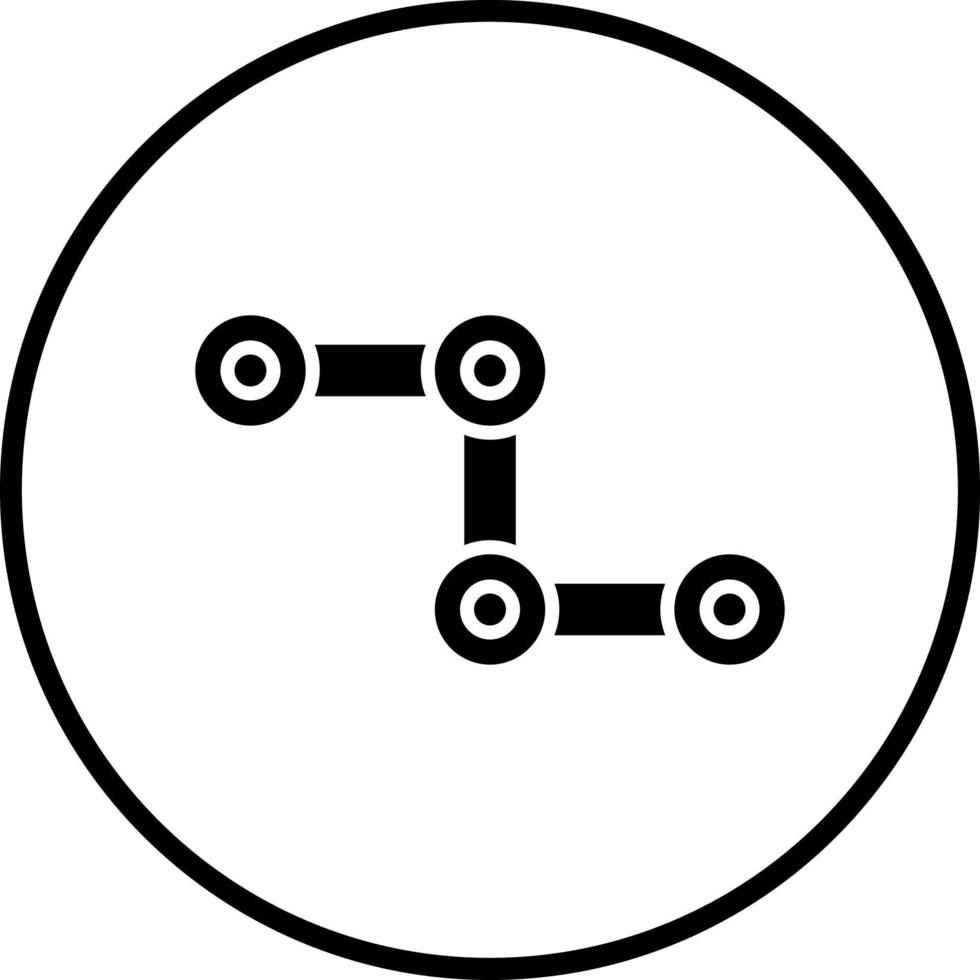 Cycle Chain Vector Icon Style