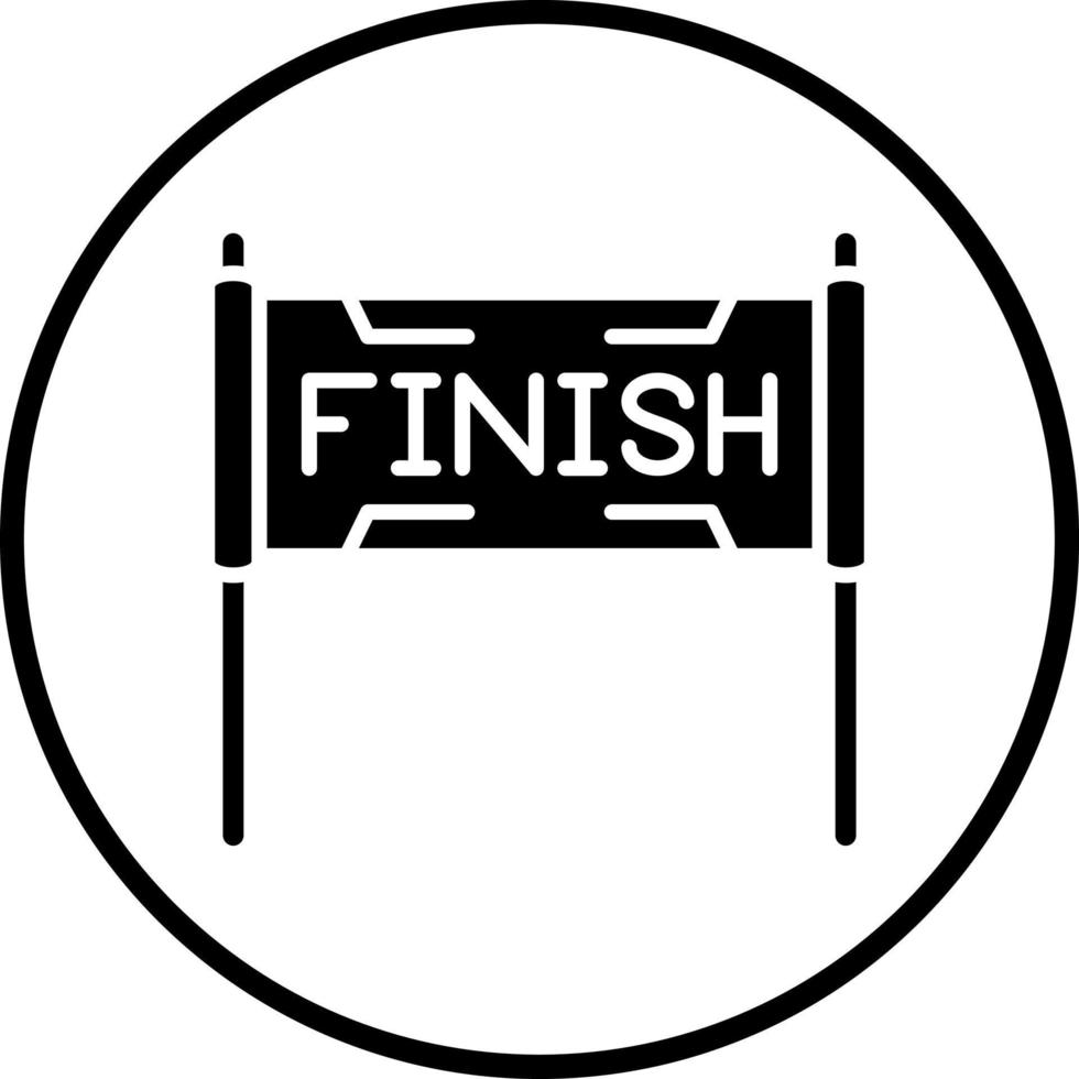 Finish Vector Icon Style