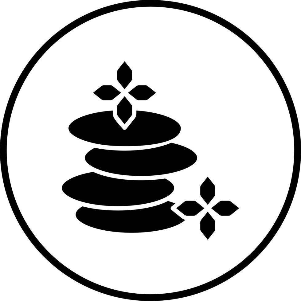 Hot Stone Vector Icon Style