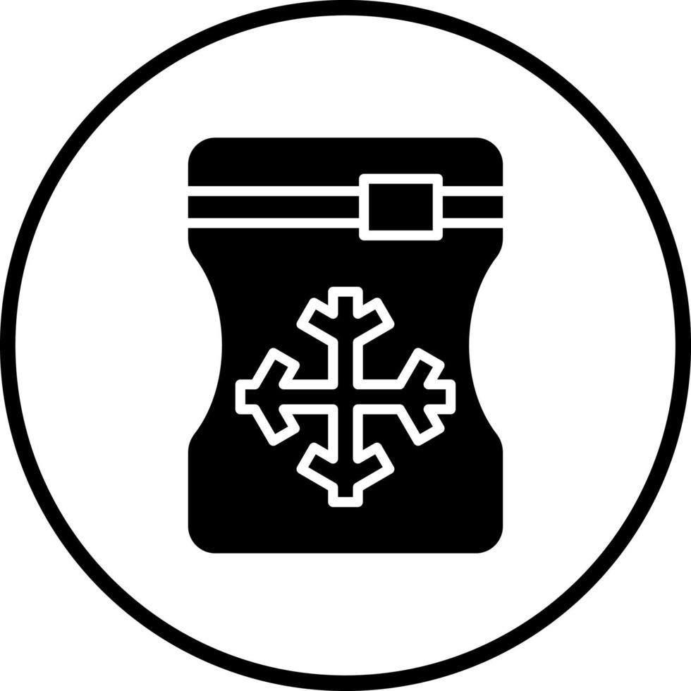 Ice Bag Vector Icon Style