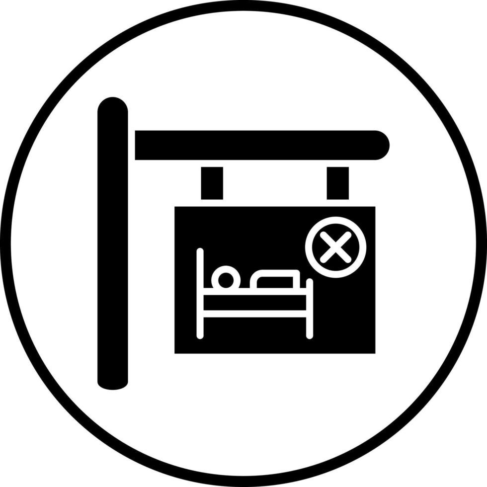 Room Cancel Vector Icon Style