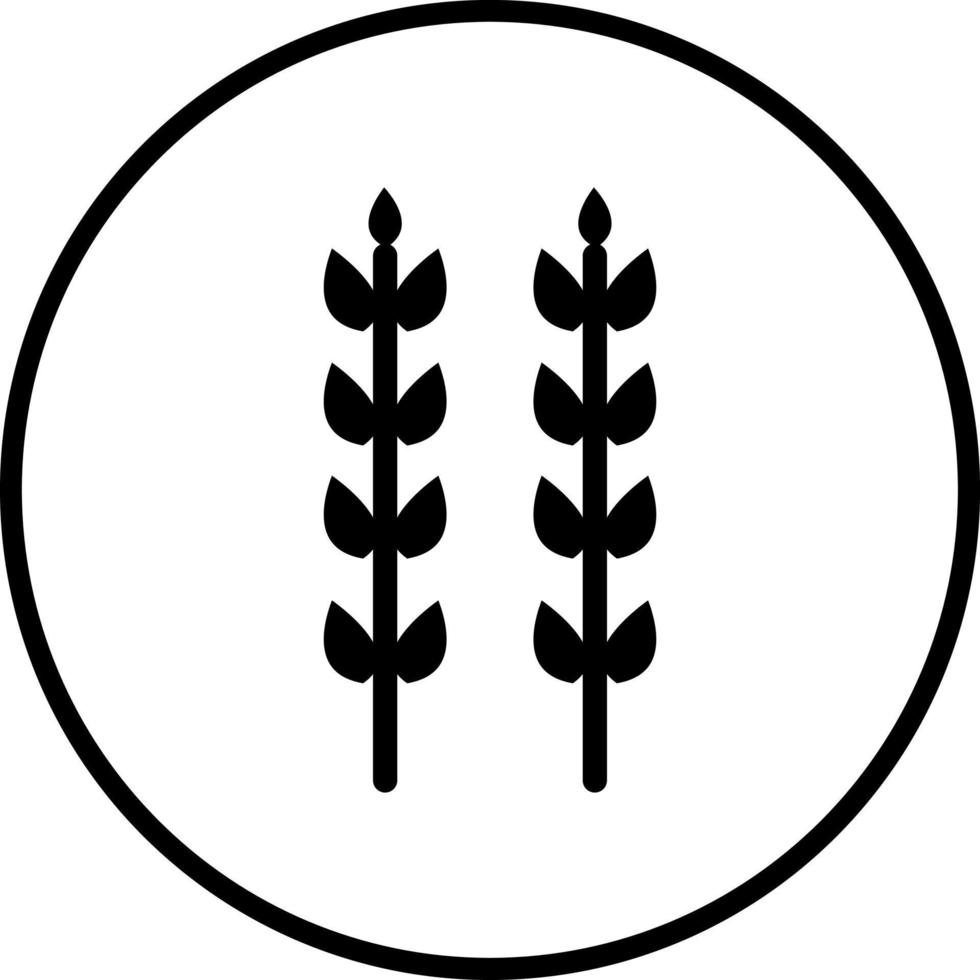 Wheat Vector Icon Style