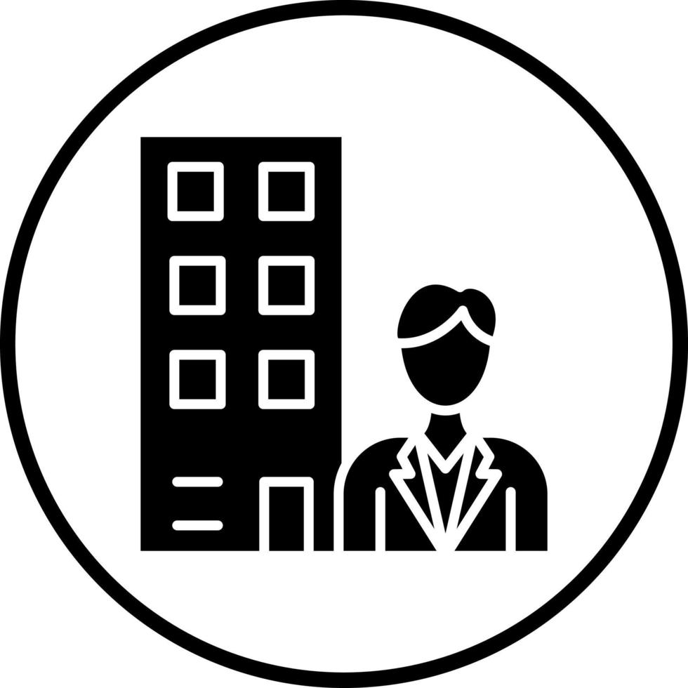 Hotel Administration Vector Icon Style