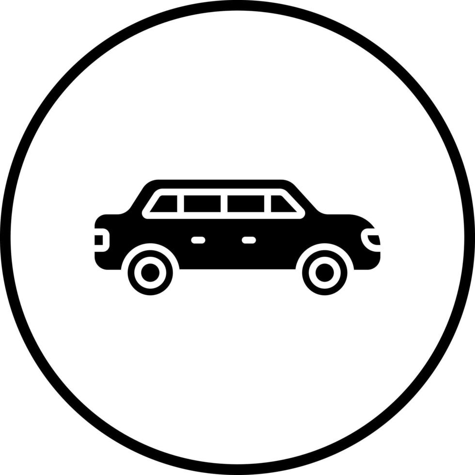 Limousine Vector Icon Style
