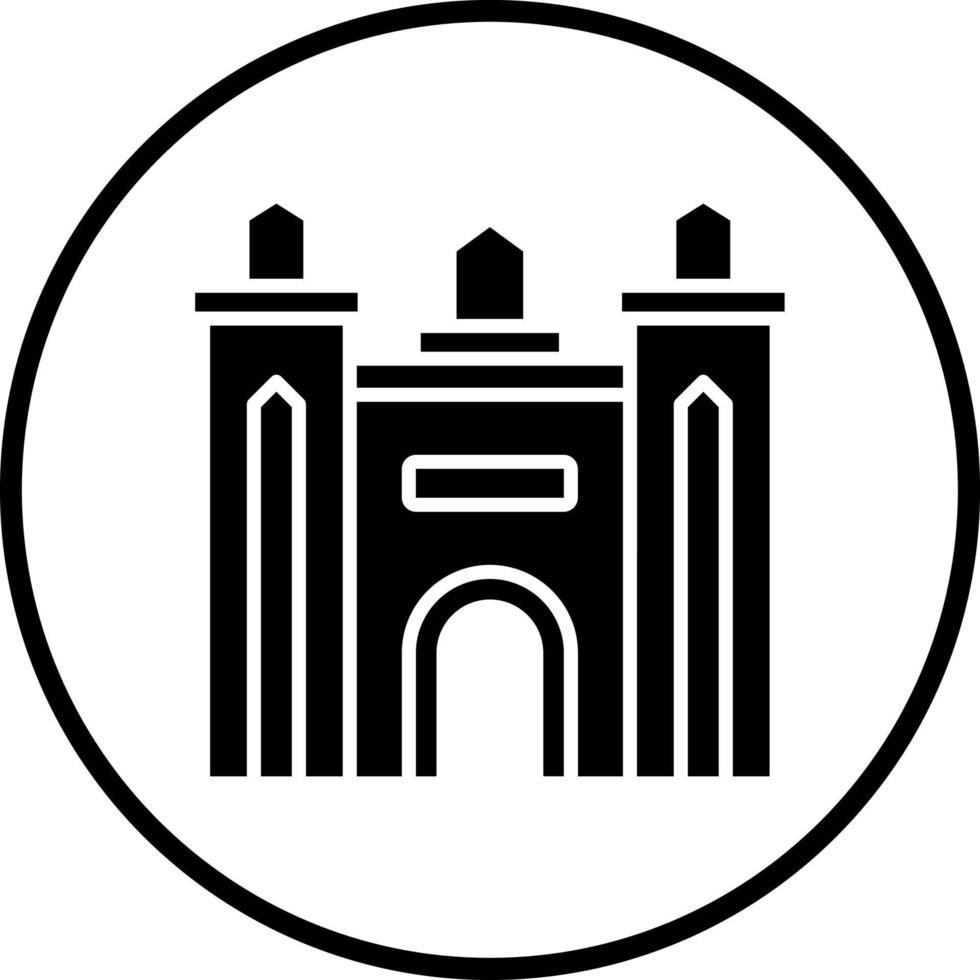 Dubai Gate Vector Icon Style
