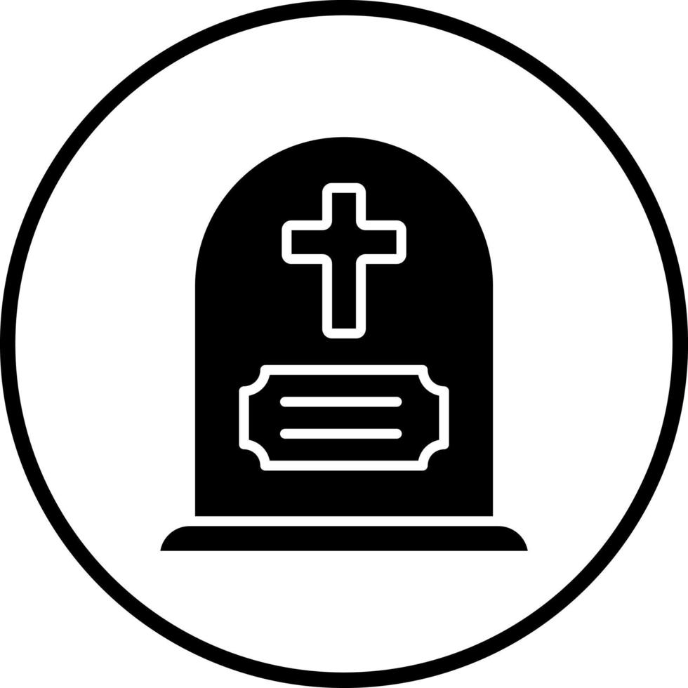 Gravestone Vector Icon Style