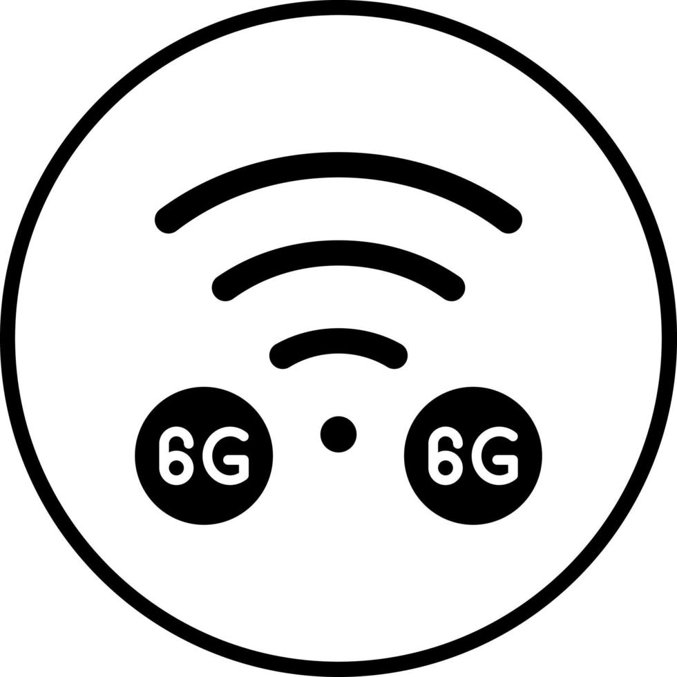 6G Network Vector Icon Style