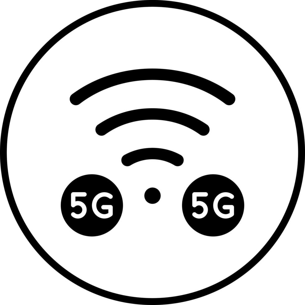 5G Network Vector Icon Style