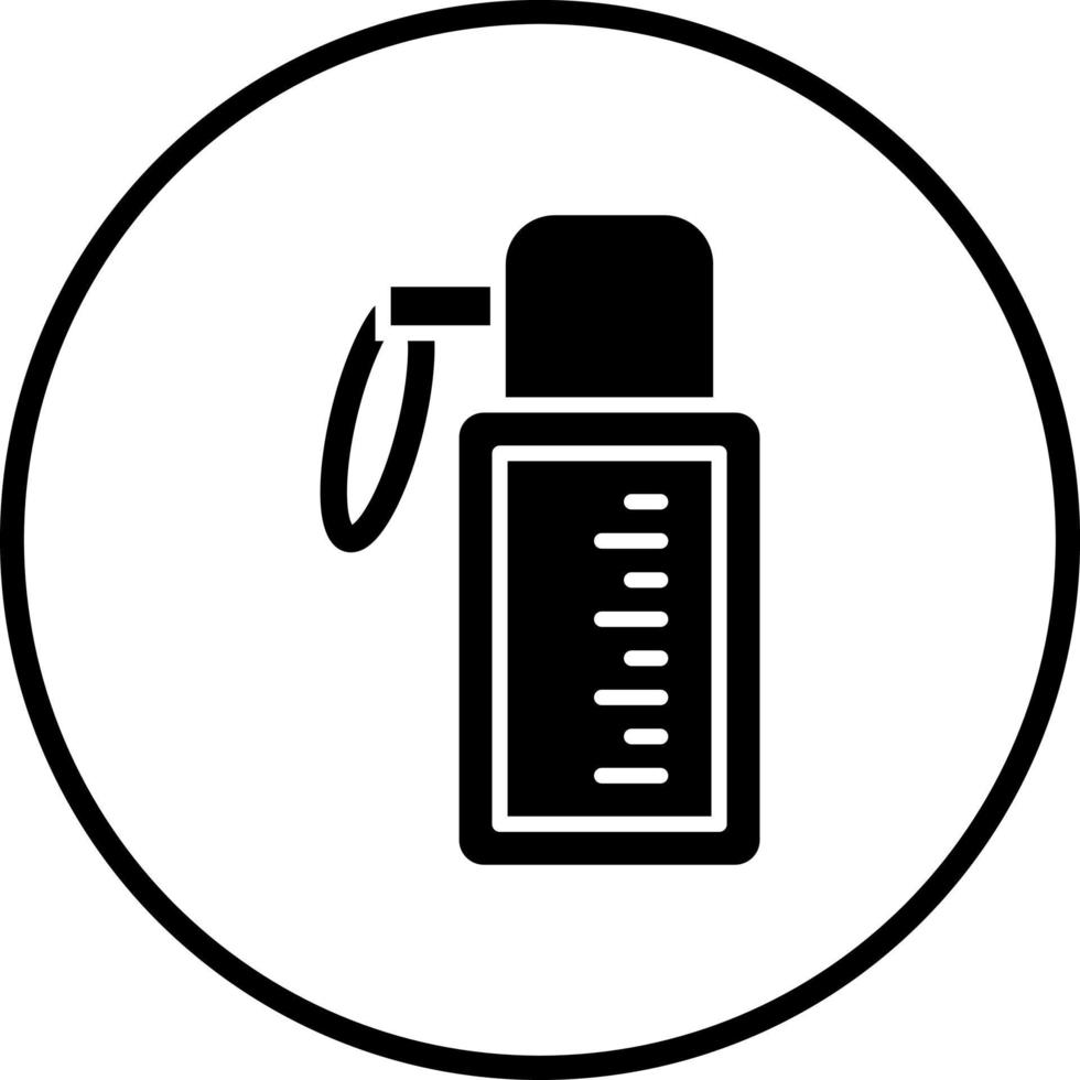Water Flask Vector Icon Style