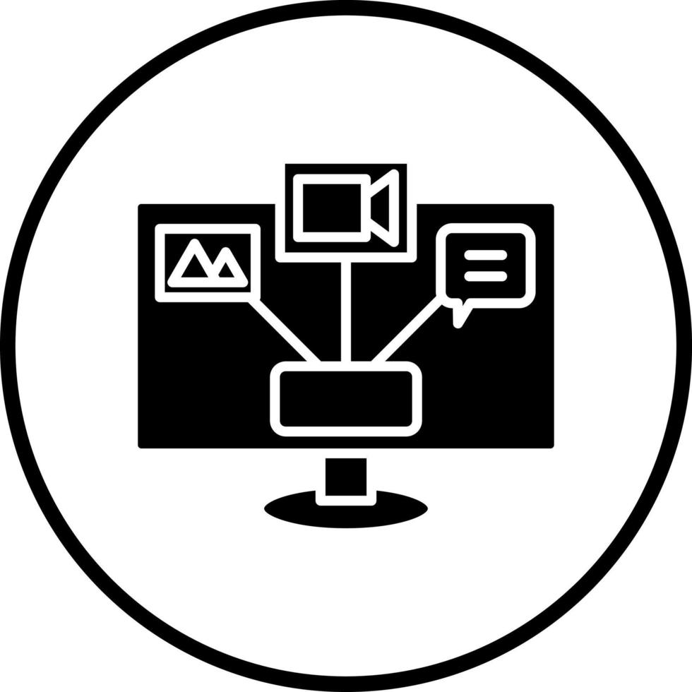 Content Strategy Vector Icon Style