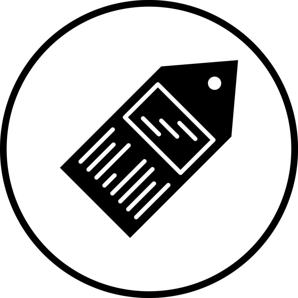 Description Tag Vector Icon Style