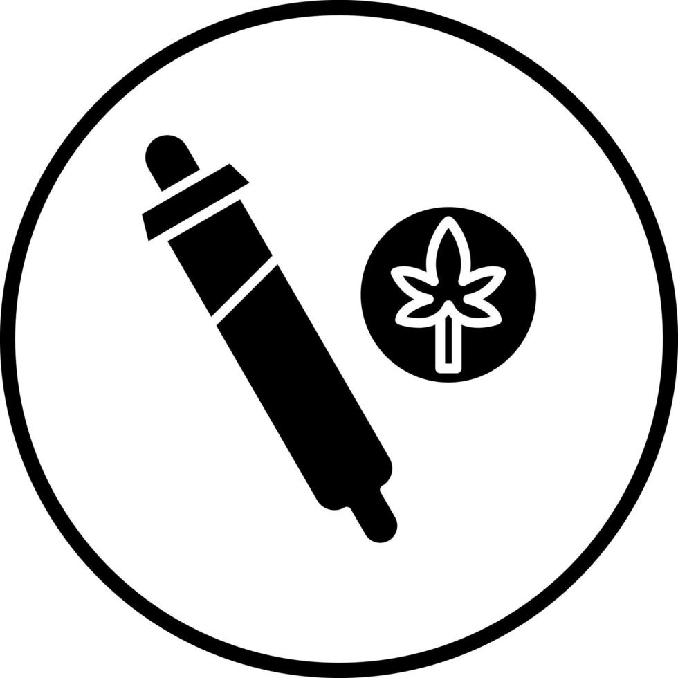 Cbd E Liquid Vector Icon Style