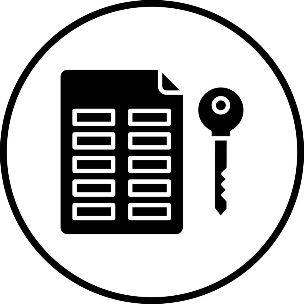 Asymmetric Keys Vector Icon Style
