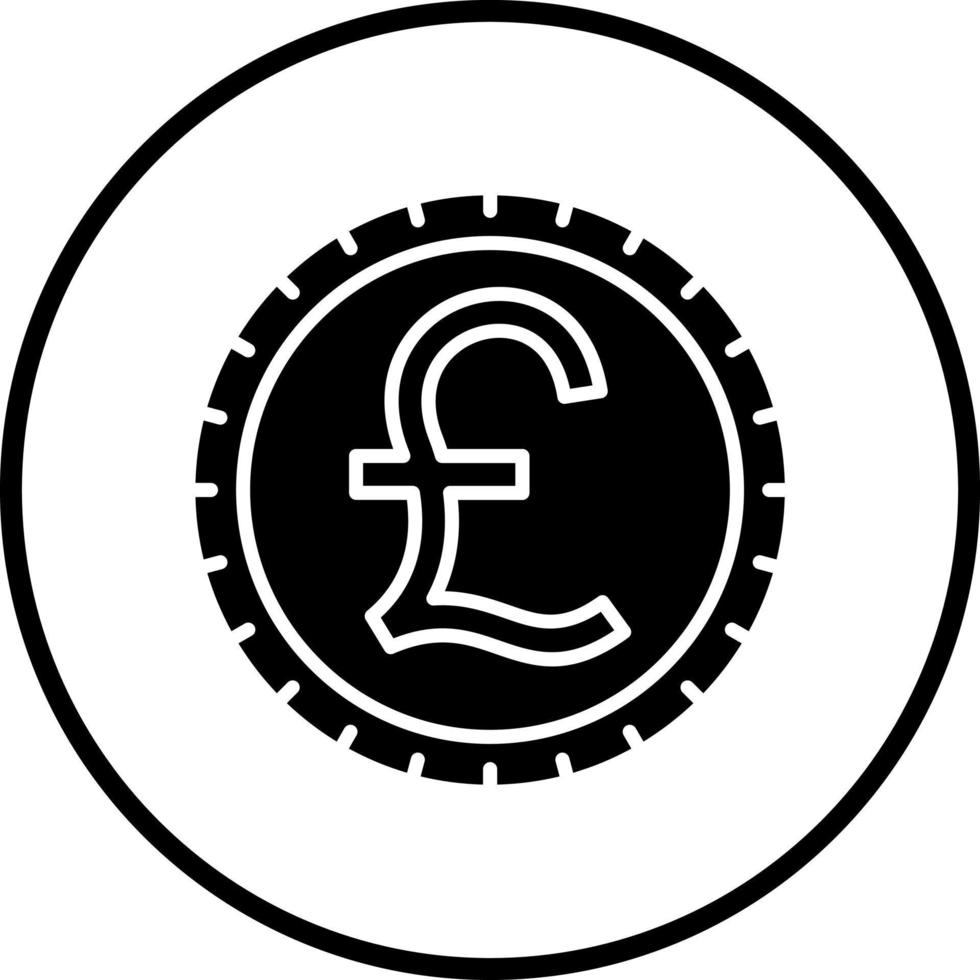 British Pound Vector Icon Style