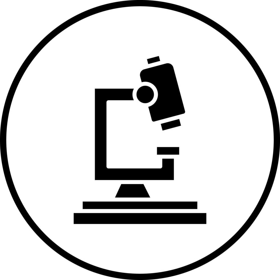 Microscope Vector Icon Style