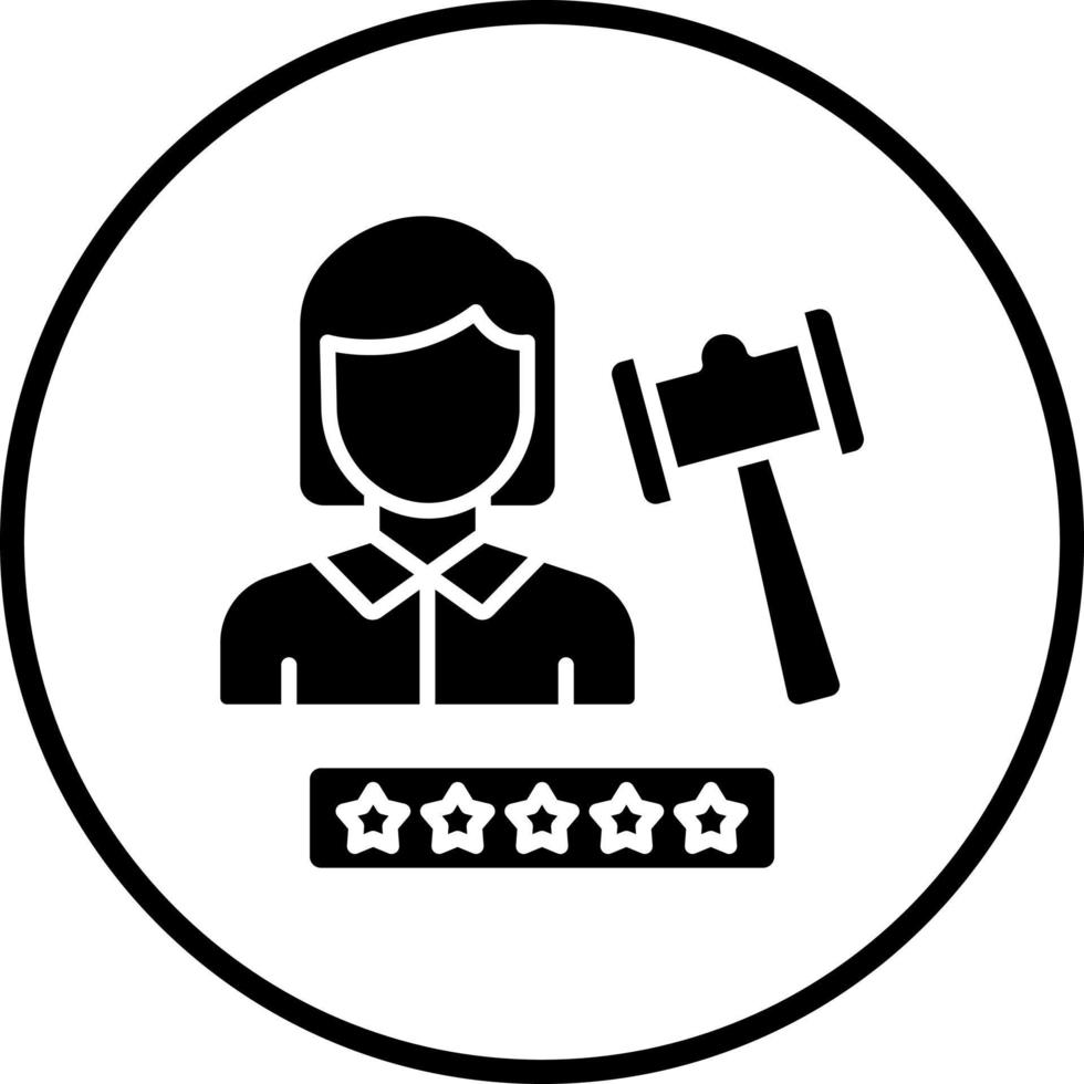 Expert Female Vector Icon Style