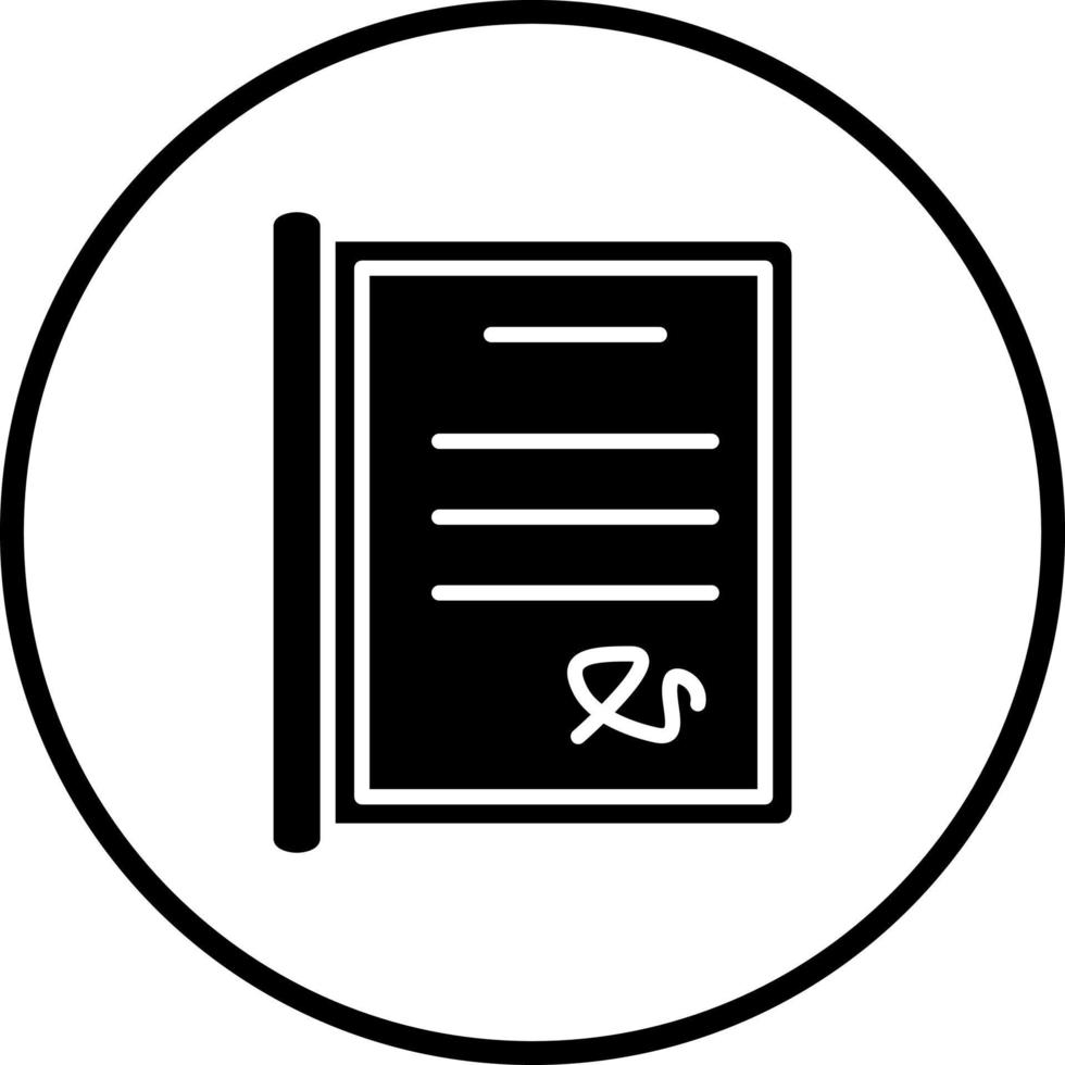 Contract Vector Icon Style