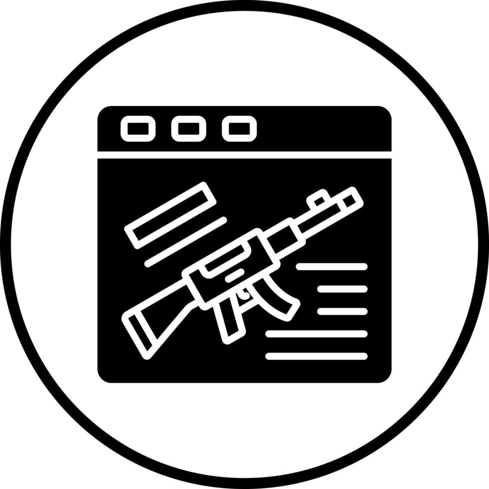Game Gun Vector Icon Style