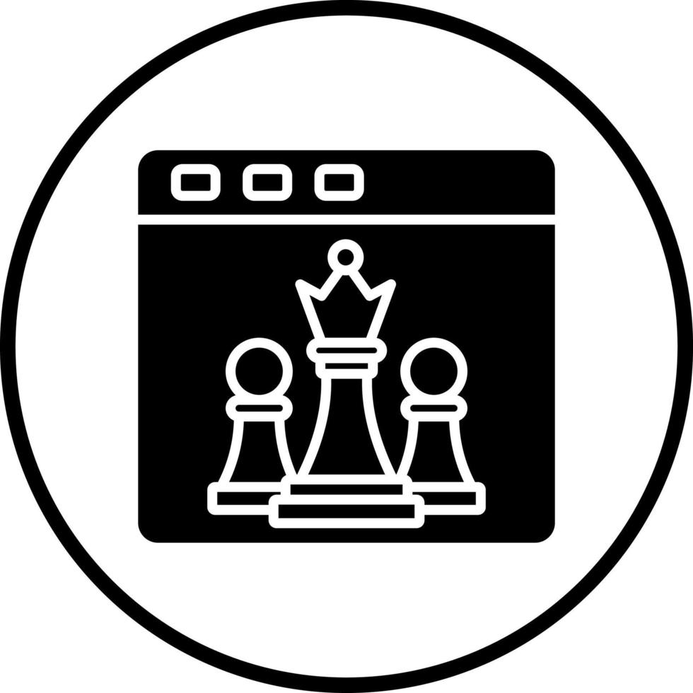 Chess Game Vector Icon Style