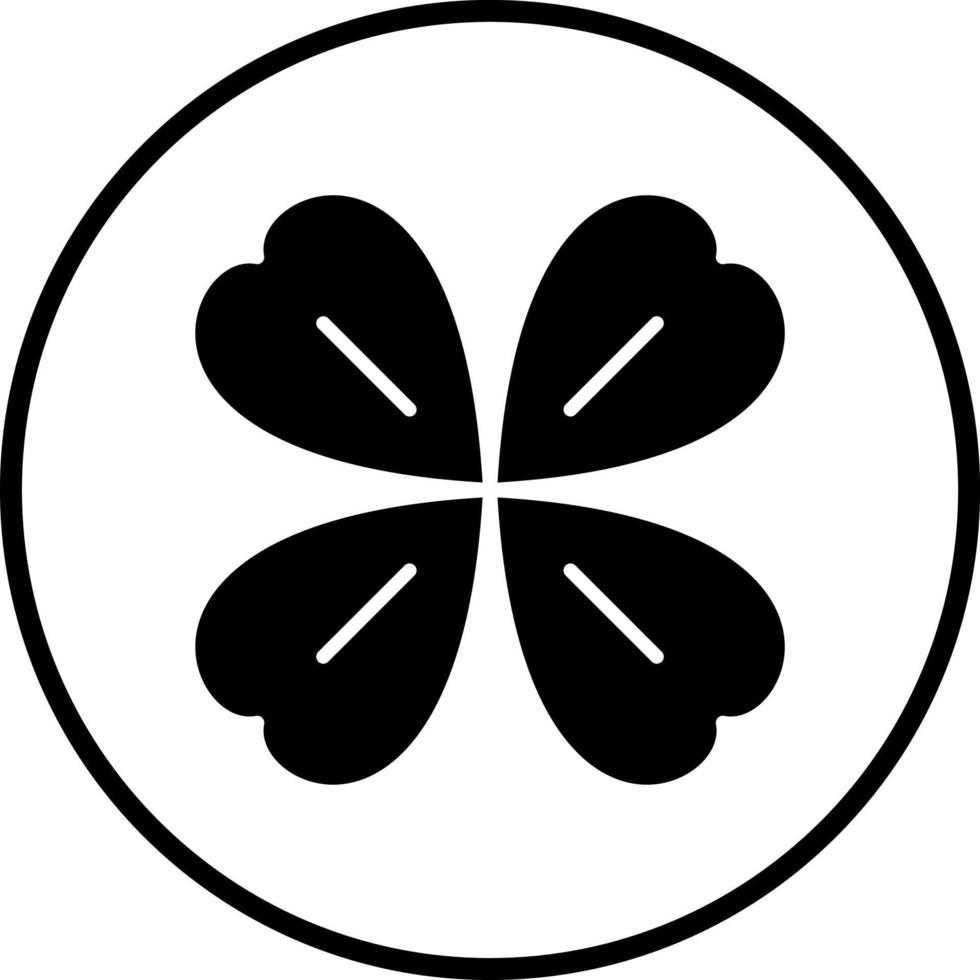 Four Leaf Clover Vector Icon Style