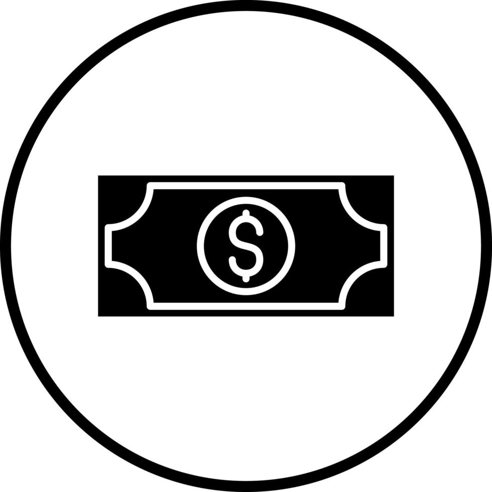 dinero vector icono estilo