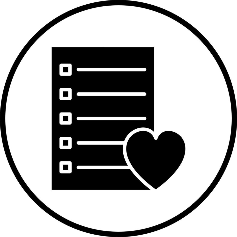 Wishlist Vector Icon Style