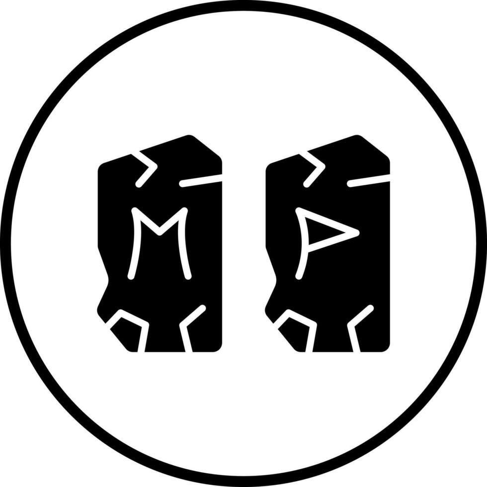 runas vector icono estilo