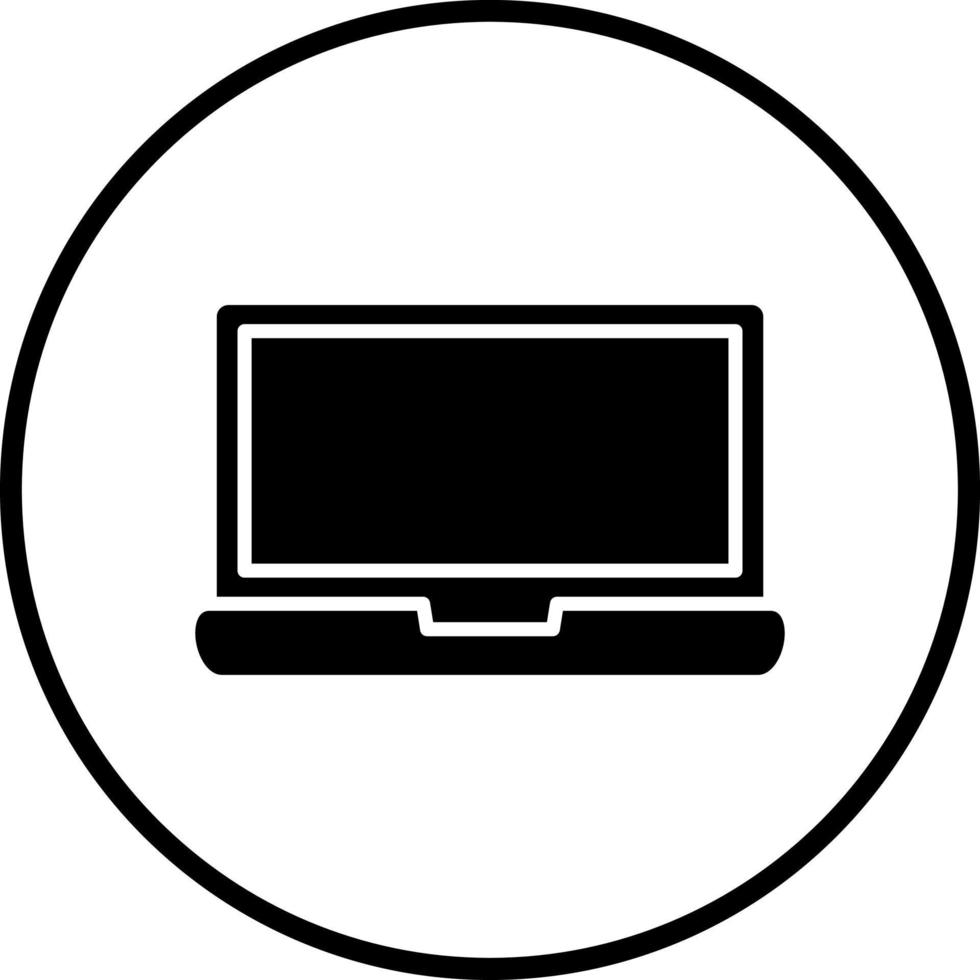 Laptop Vector Icon Style