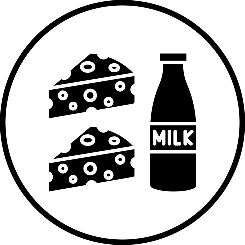 Dairy Vector Icon Style