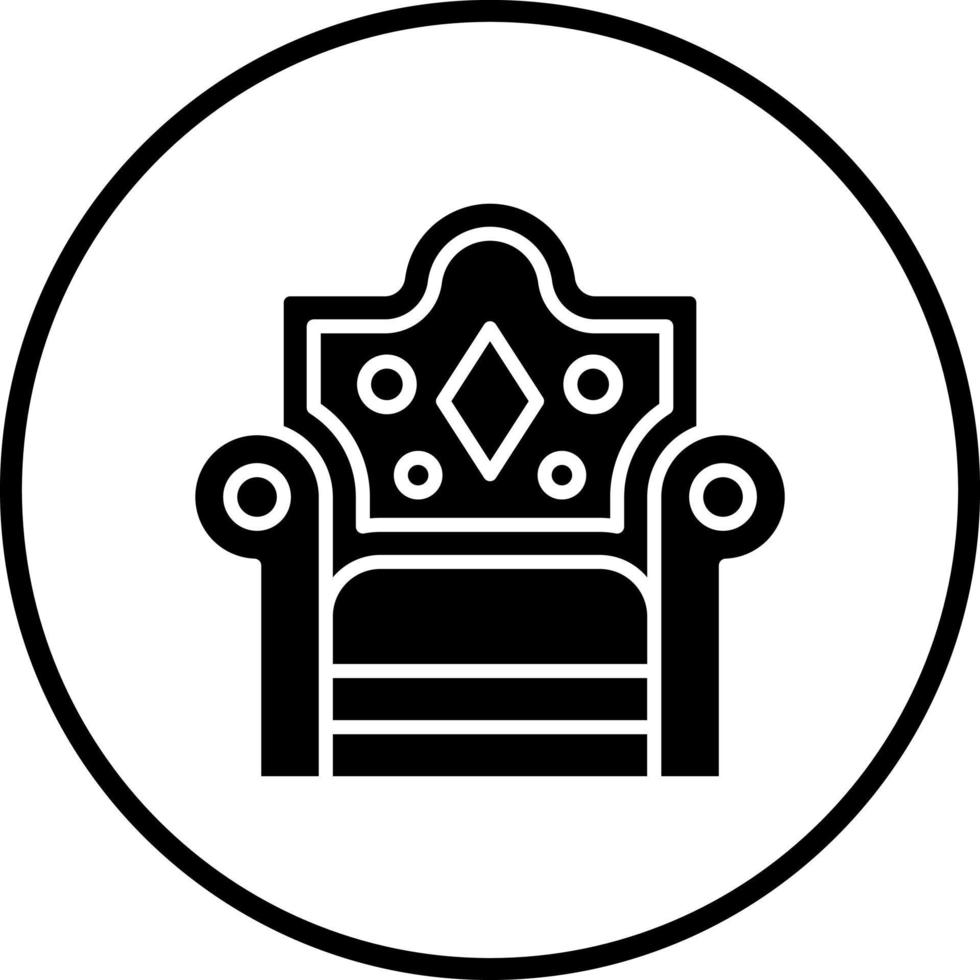 Throne Vector Icon Style